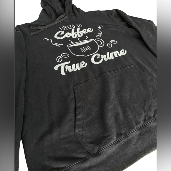 Coffee & Crime Hoodie nwot - Picture 3 of 5
